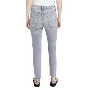 Mother Jeans The Scrapper Ankle Fray Shadows in the Grass